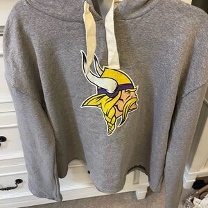 NFL Gray Hoodie with Logo Women’s Large
